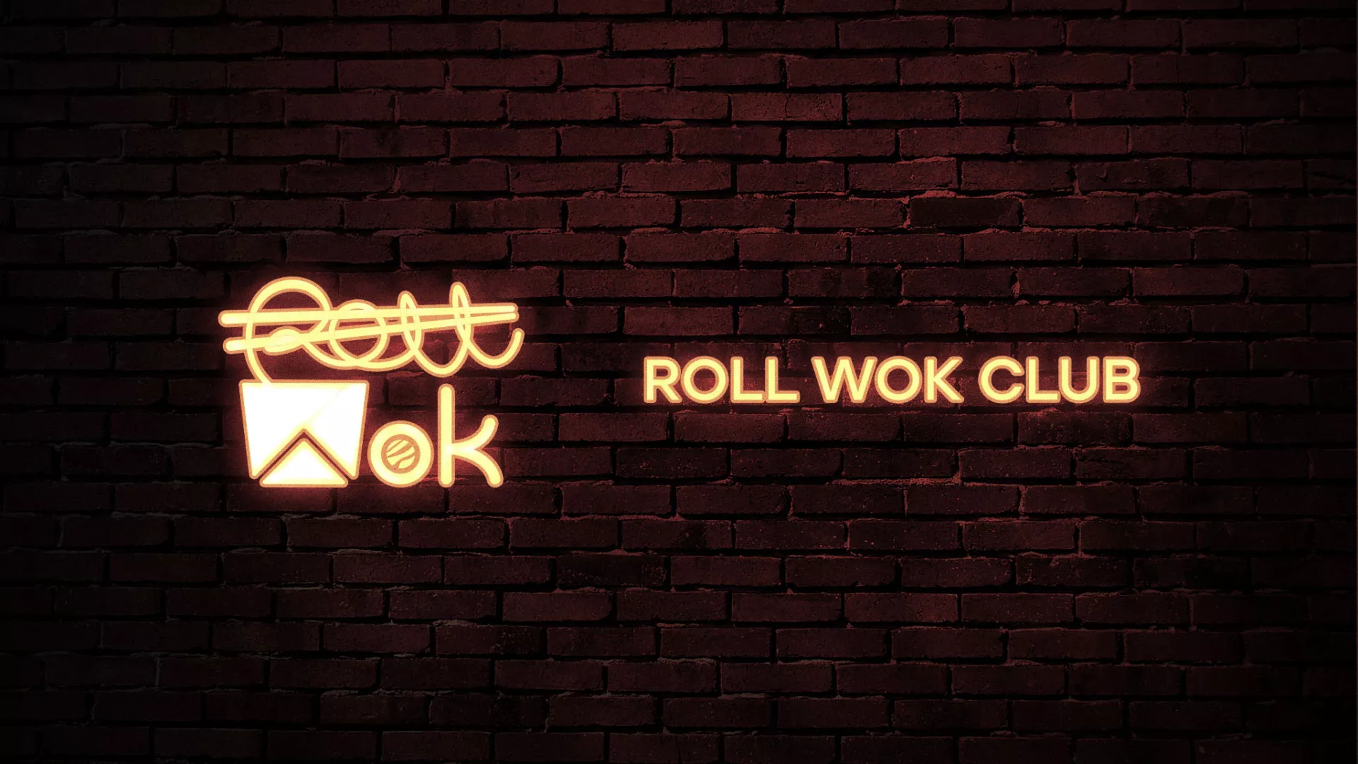 Разработка логотипа суши-бара «Roll Wok Club» в Красноуфимске