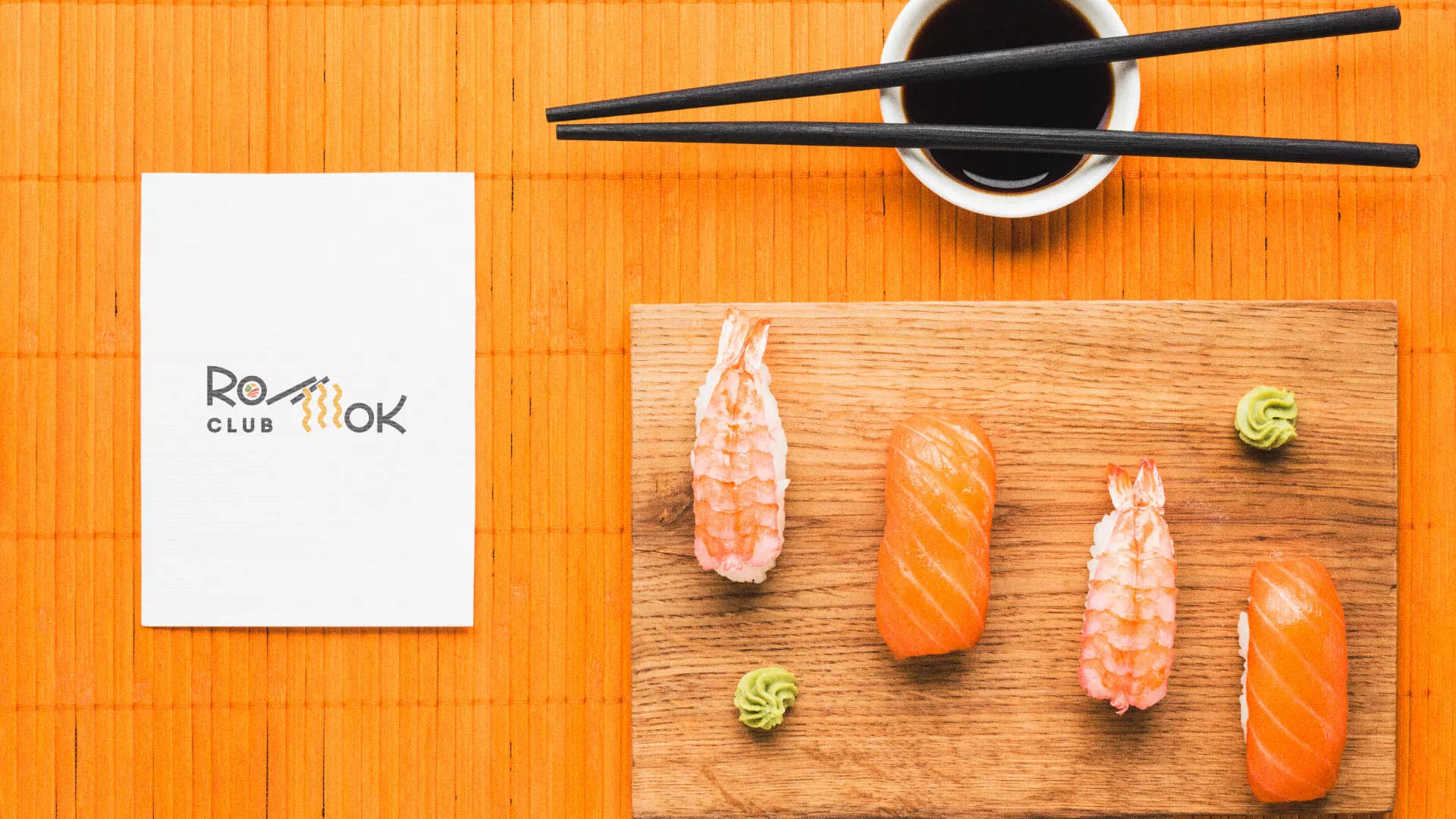 Создание логотипа суши-бара «Roll Wok Club» в Красноуфимске