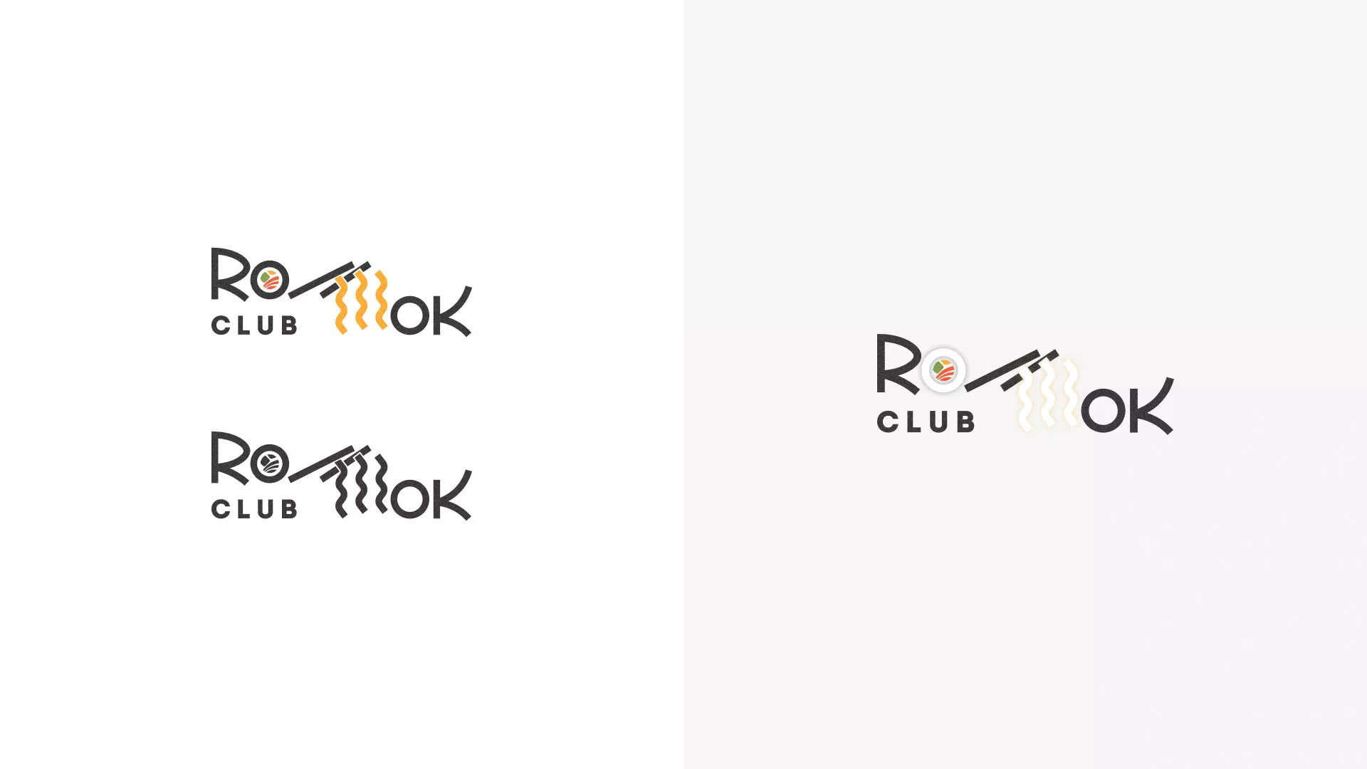 Создание логотипа суши-бара «Roll Wok Club» в Красноуфимске